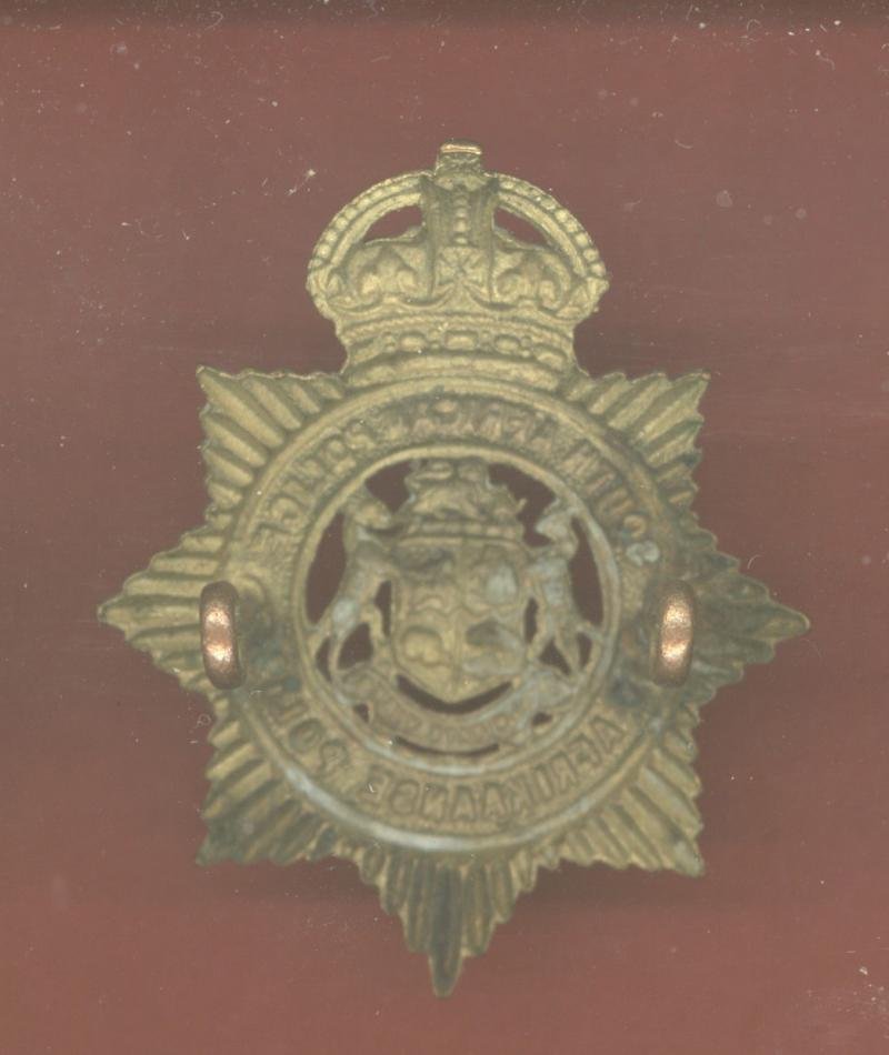 South African Police post 1926 cap badge — image 2