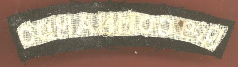 No 9 COMMANDO WW2 cloth shoulder title — image 2