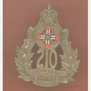 Canadian 210th (Frontiersmen) Bn. WW1 CEF cap badge