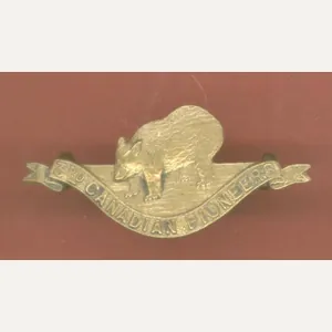 3rd Canadian Pioneer Bn. WW1 CEF collar badge