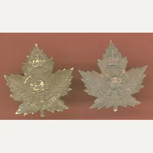 1st Canadian Pioneer Bn. WW1 CEF collar badges