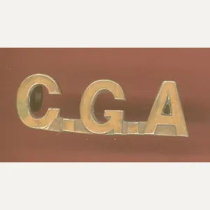 Canadian C.G.A. Canadian Garrison Artillery WW1 CEF shoulder title