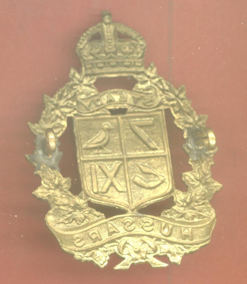 Canadian 7th/11th Hussars WW2 cap badge — image 2
