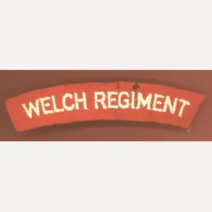 WELCH REGIMENT WW2 cloth shoulder title