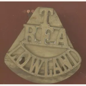 Scottish T / RFA / LOWLAND WW1 shoulder title