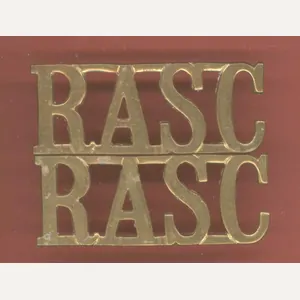 R.A.S.C. Royal Army Service Corps shoulder titles