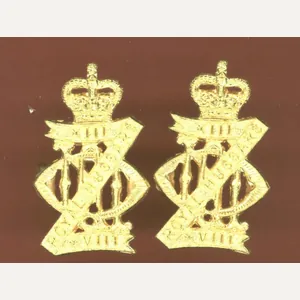 13th/18th Royal Hussars collar badges