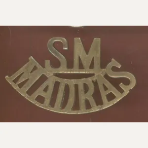 Indian Army; S.M. / MADRAS Sappers and Miners WW1 shoulder …
