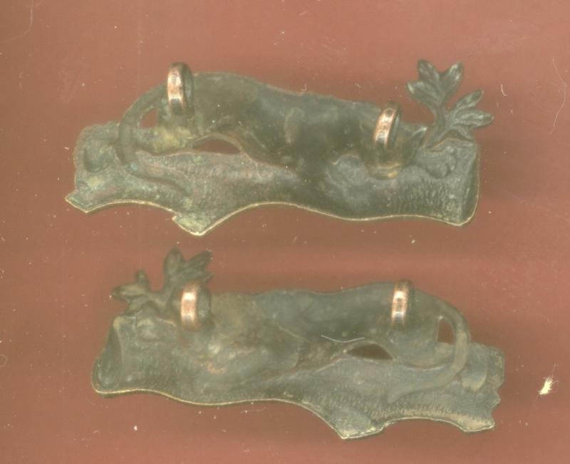 South African First City Volunteers collar badges — image 2