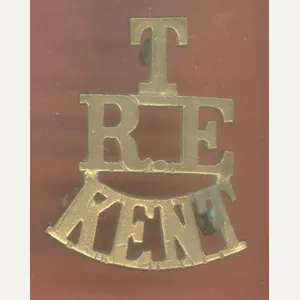 T / RE / KENT WW1 shoulder title