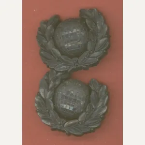 Royal Marines WW2 blue plastic economy collar badges