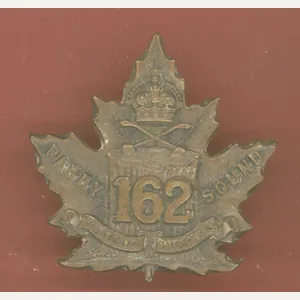 Canadian 162nd Parry Sound Battalion WW1 CEF cap badge