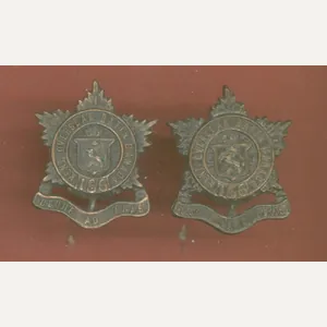 Canadian 186th Chatham, Ontario Bn. WW1 CEF collar badges