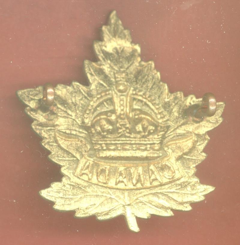 Canadian General Service WW1 CEF cap badge — image 2
