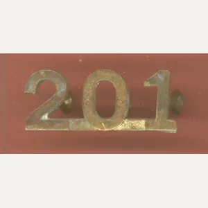 Canadian 201st Toronto Light Infantry Bn. WW1 CEF shoulder title