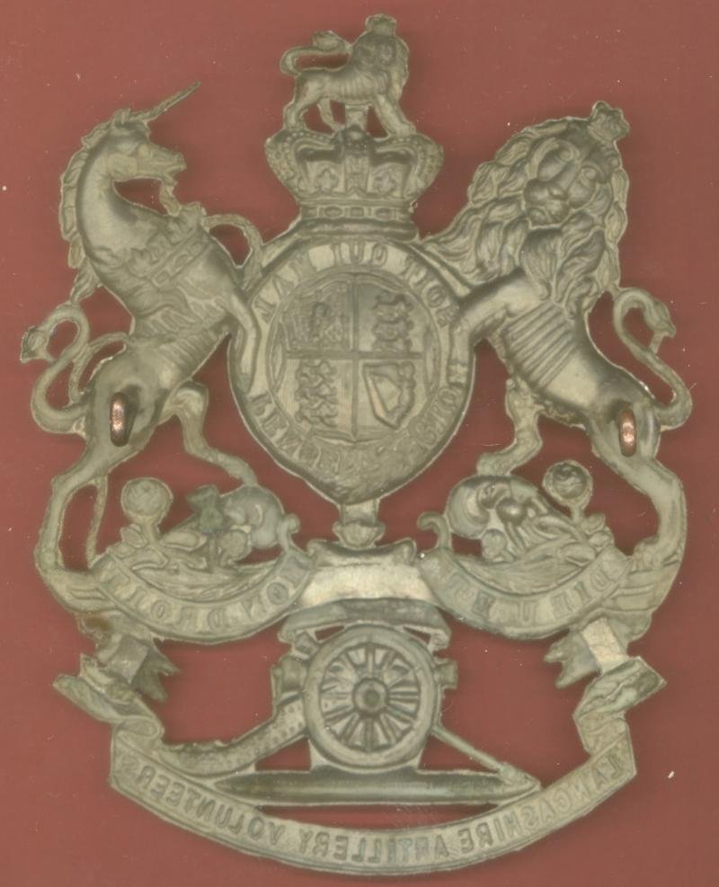 4th Lancashire Artillery Volunteers Victorian helmet plate — image 2