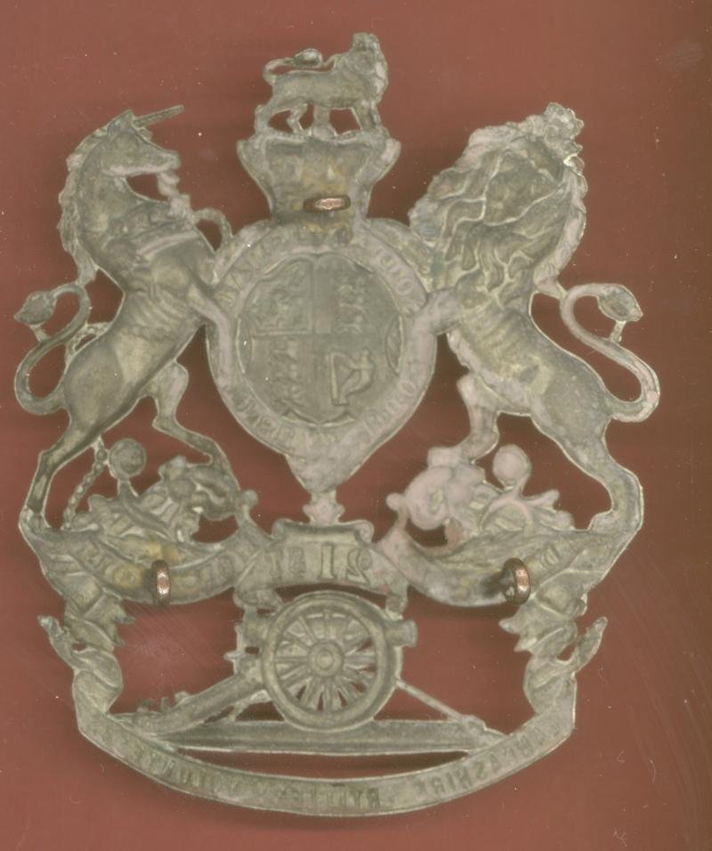 21st Lancashire Artillery Volunteers Victorian helmet plate — image 2
