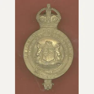 South African Mounted Rifles horse martingale badge