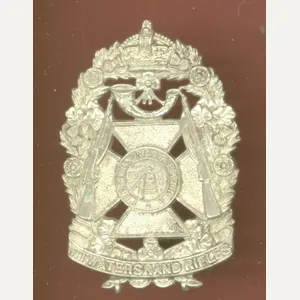 South African Witwatersrand Rifles Edwardian pagri badge