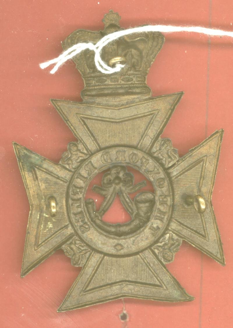 Canadian Militia 22nd Bn. The Oxford Rifles Victorian helmet plate. — image 2