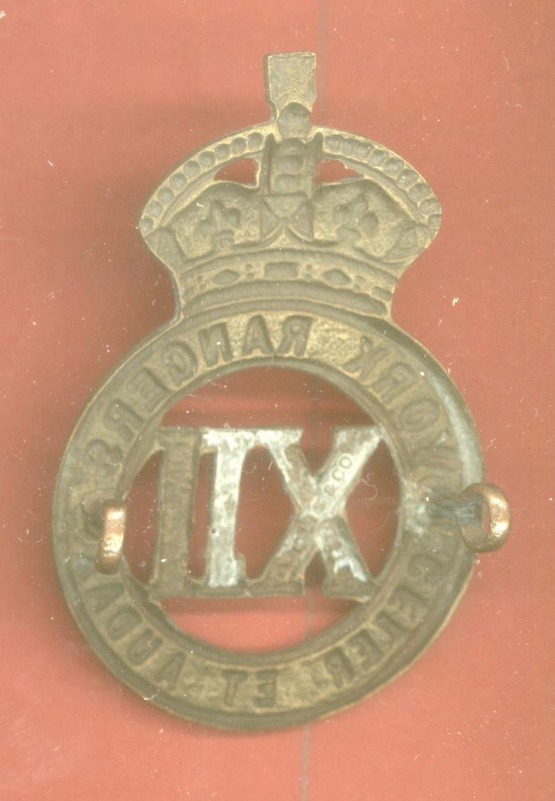 Canadian Militia 12th York Rangers Cap Badge — image 2