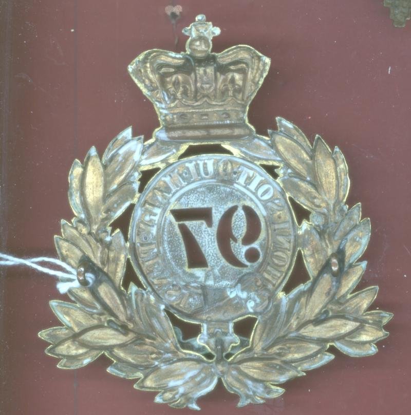 97th Earl of Ulster Regiment of Foot Officers shako plate c.1869-78 — image 2