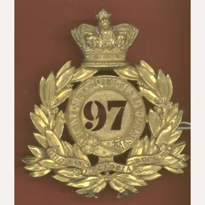 97th Earl of Ulster Regiment of Foot Officers shako plate …