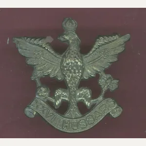 26th Hussars WW2 OR's cap / collar badge
