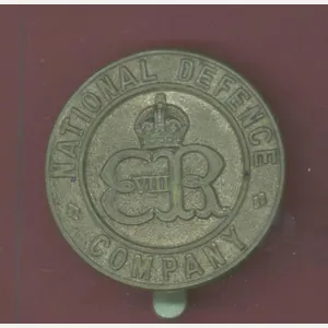 National Defence Company Edward VIII cap badge