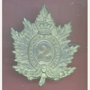 Canadian Militia 2nd Queen's Own Rifles of Canada Victorian glengarry …