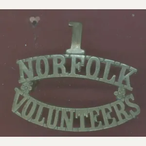 1 / NORFOLK / VOLUNTEERS shoulder title