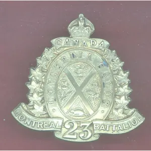 Canadian 23rd Montreal Bn. WW1 CEF cap badge