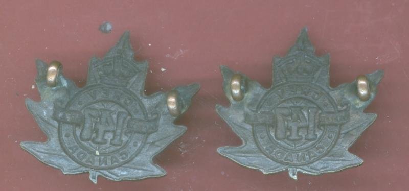 Canadian 147th Grey County Bn. WW1 CEF collar badges — image 2