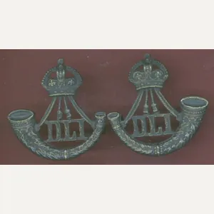 The Durham Light Infantry Officer's OSD collar badges