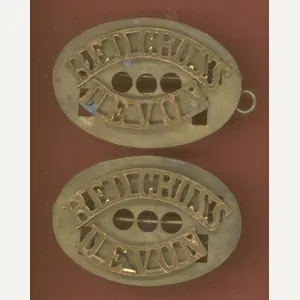 RED CROSS / DEVON shoulder titles