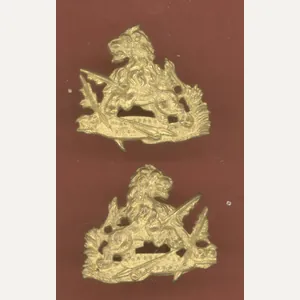 Rhodesia British South African Police collar badges