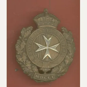Royal Malta Militia Victorian OR's cap badge