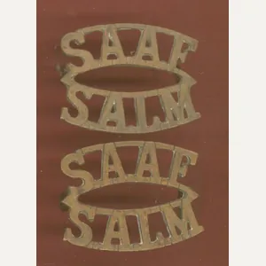 SAAF / SALM South African Air Force WW2 shoulder titles