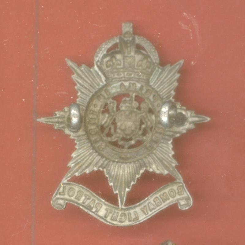 Indian Army Bombay Light Patrol head-dress badge — image 2