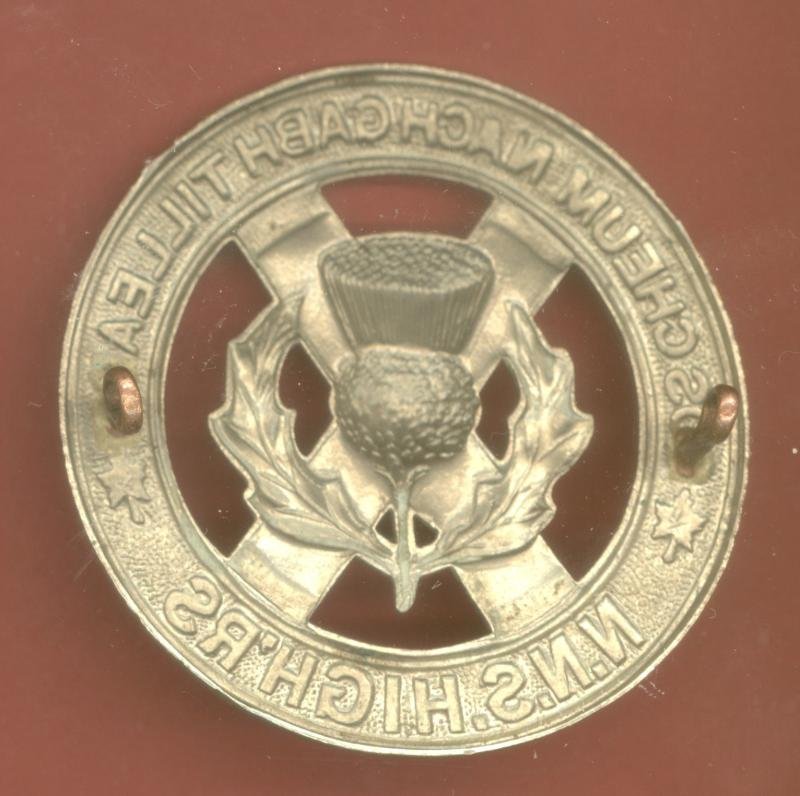 Canadian North Nova Scotia Highlanders 'N.N.S HIGH'RS' Glengarry Badge — image 2