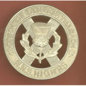 Canadian North Nova Scotia Highlanders 'N.N.S HIGH'RS' Glengarry Badge