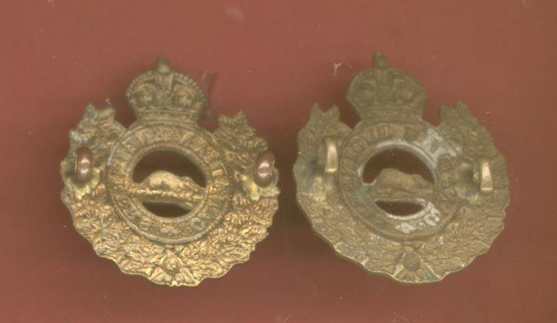 WW1 Canadian Engineers CEF collar badges — image 2