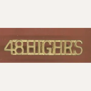 Canadian 48th Highlanders of Canada shoulder title