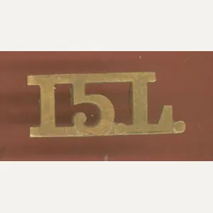 Indian Army 15.L. 15th Lancers shoulder title