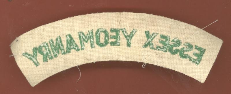 70 (Essex Yeomanry) Signal Squadron cloth shoulder title — image 2