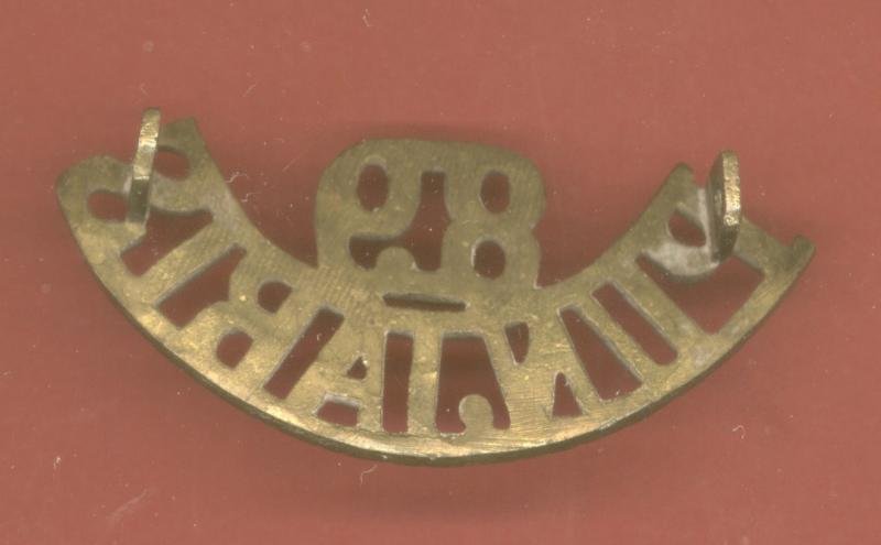 Indian Army 89th Punjabis Regt. WW1 shoulder title — image 2