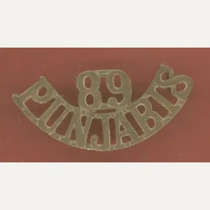 Indian Army 89th Punjabis Regt. WW1 shoulder title