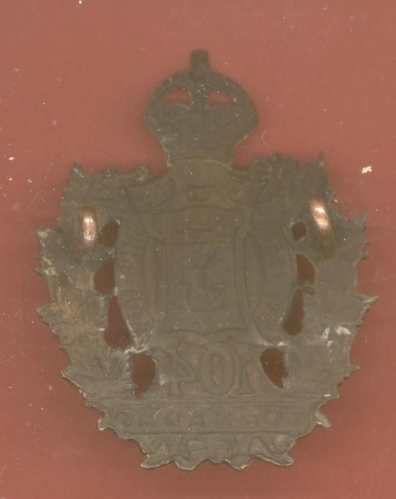 Canadian 104th Sussex New Brunswick Bn. WW1 CEF cap badge — image 2