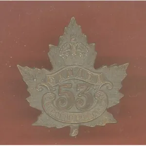 Canadian 53rd (Prince Albert, Saskatchewan) Bn. WW1 CEF cap badge