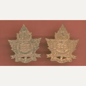 Canadian 65th Saskatchewan Bn. WW1 CEF collar badges